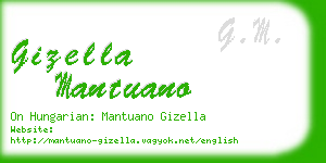 gizella mantuano business card